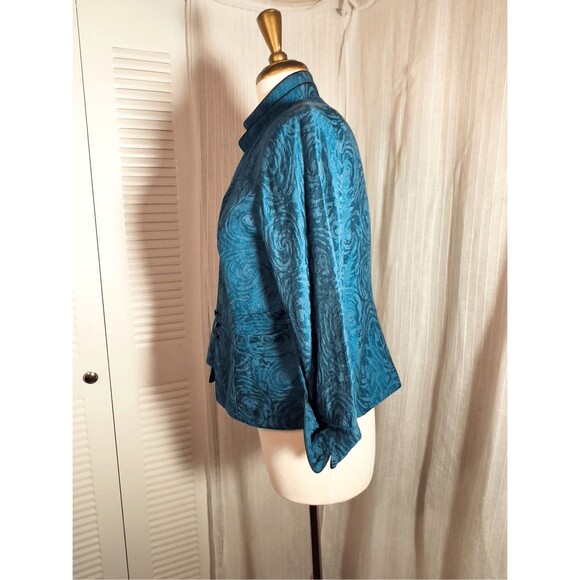 J.R. Nites Blouse Size 10 Women’s 80's Vintage 2 Piece Jacket w/ Tank Blouse - Picture 4 of 6